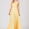Sarah 01 yellow bridesmaid dress