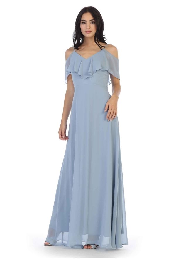 Sarah No16 dusty blue Dress