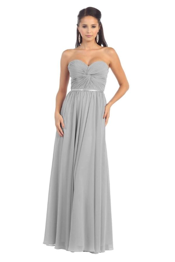 Keren 28 Bridesmaid Dress Silver Gray