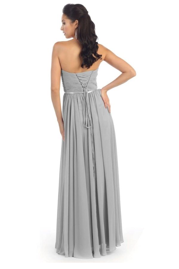 Keren 28 Bridesmaid Dress Silver Gray