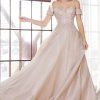 OFF THE SHOULDER BALL GOWN_CHAMPAGNE ivory