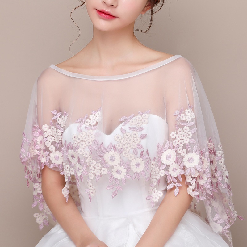 Wedding Bolero3_Top floral pink white